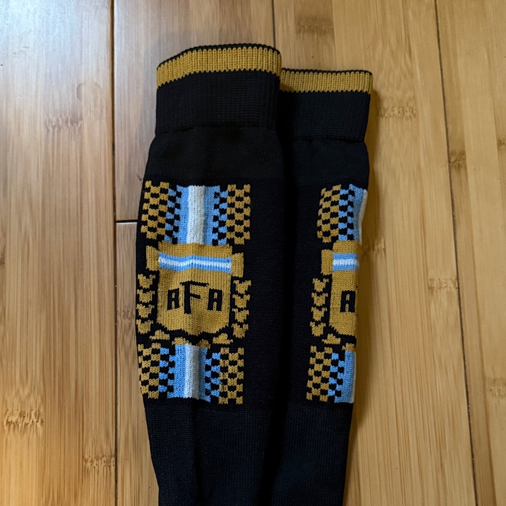 Argentina Black and Gold soccer Socks